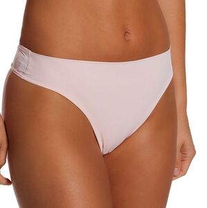NWT Warners Womens Front Smoothing Light Pink High Waist Thong Size L